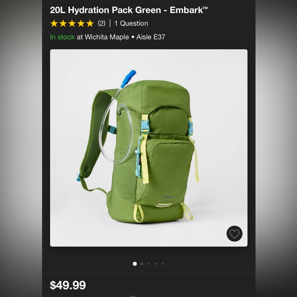 20L Embark Hydration Pack